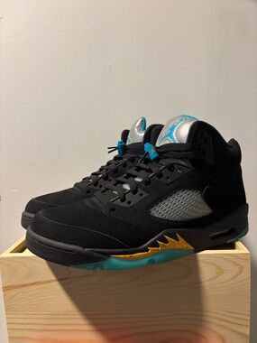 Air Jordan 5 Retro Aqua/Taxi Yellow